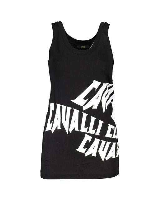 Roberto Cavalli Black Cotton Top