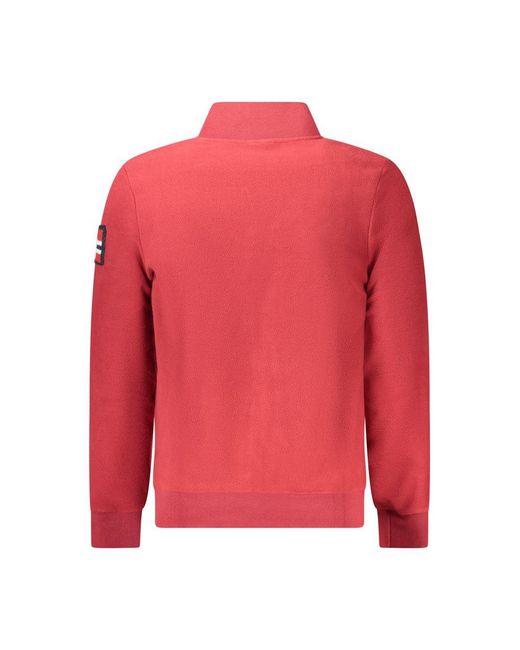 Norway 1963 Red Polyester Sweater for men