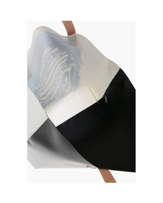Marni Blue Multicolor Plastic Tote Bag for men