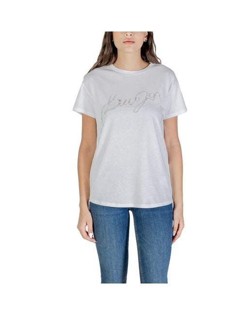 Liu Jo Blue White Cotton T