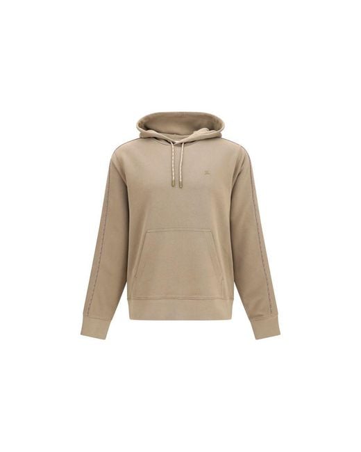 Burberry Natural Bicolor Cotton Sweatshirt for men