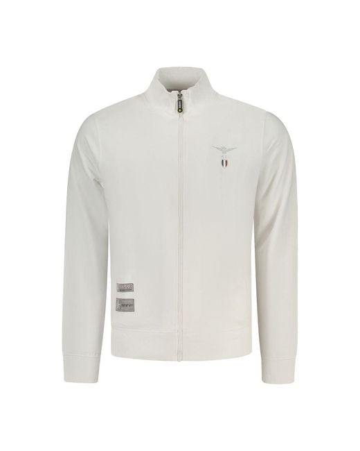 Accademia Militare White Cotton Men Sweatshirt for men
