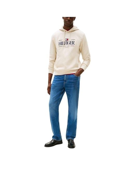Tommy Hilfiger Natural Beige Organic Cotton Hoodie for men