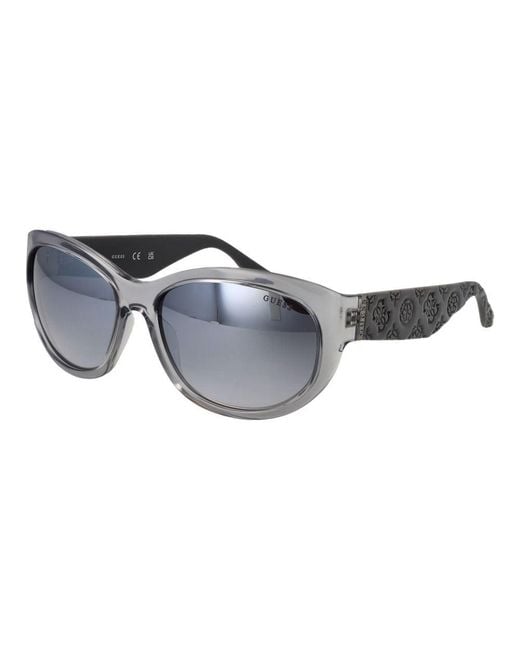 Guess Gray Sunglasses Patterned Temples