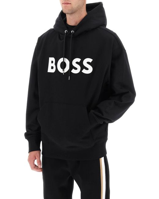 Boss Blue 'sullivan' Logo Hoodie for men