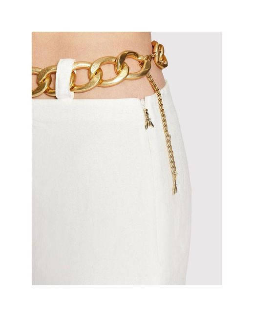 Patrizia Pepe White Viscose Long Skirt
