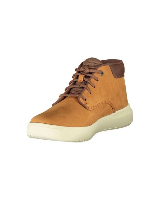 Timberland Brown Leather Sneaker for men