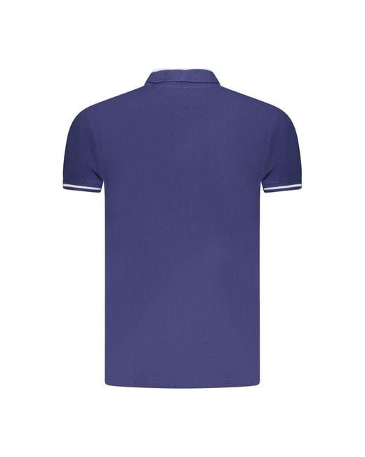 Roberto Cavalli Blue Cotton Polo for men