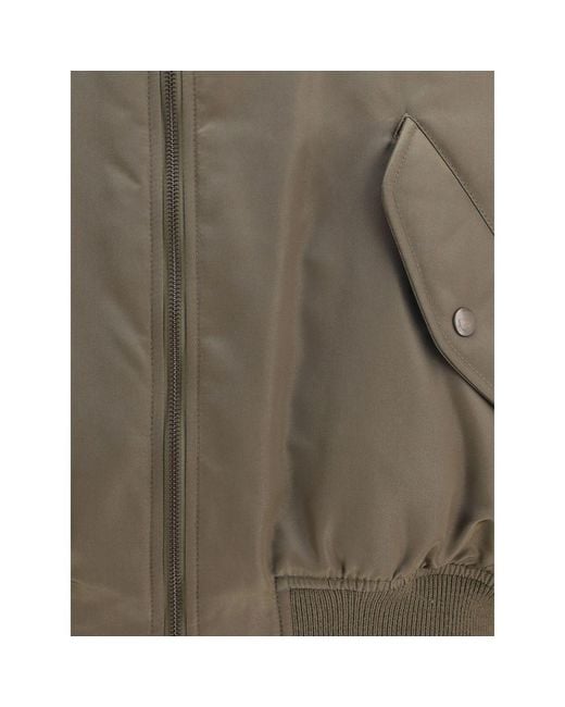Saint Laurent Green Bomber Boule Oversiz for men