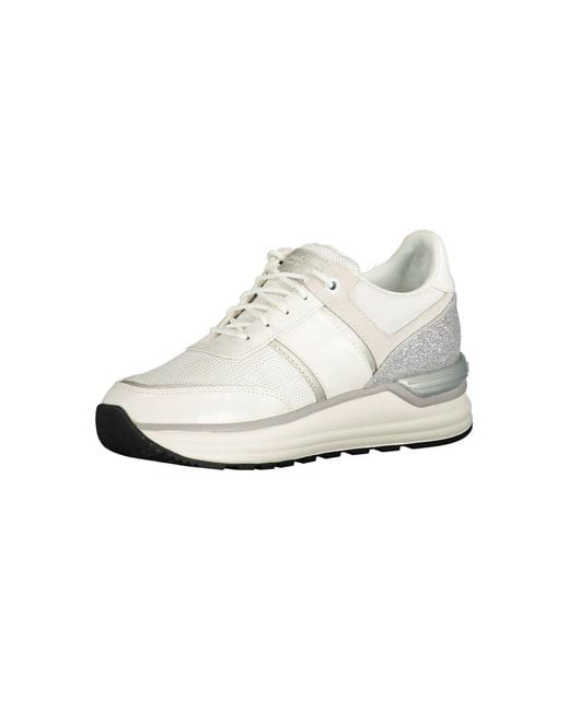 U.S. POLO ASSN. White Polyester Sneaker for men