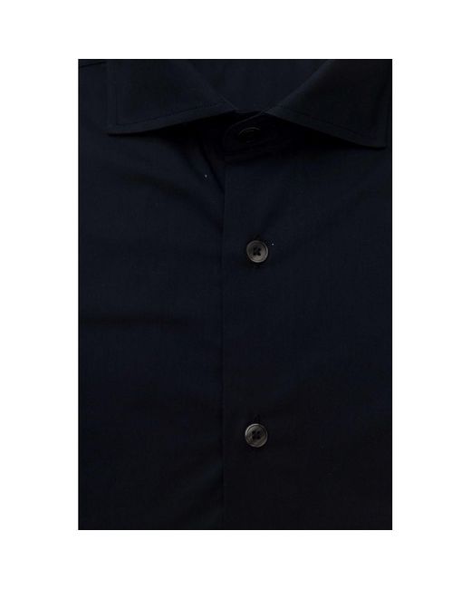 Bagutta Blue Cotton Shirt for men