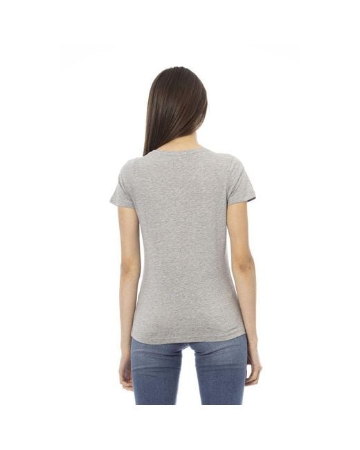TRUSSARDI ACTION Gray Cotton T