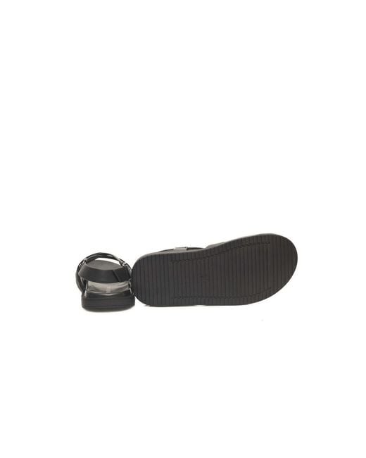 Cerruti 1881 Black Leather Men Sandal for men