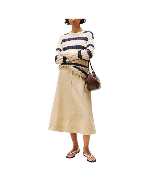 Tommy Hilfiger Multicolor Beige Linen Sweatshirt