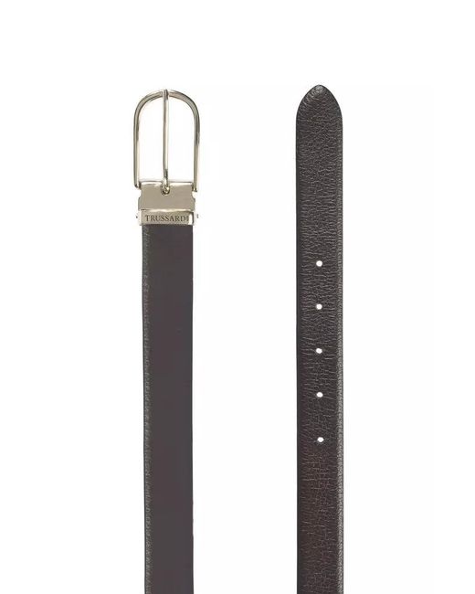 Trussardi Black Elegant Adjustable Leather Belt