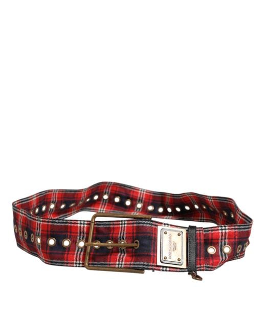 Dolce and Gabbana plaid belt Dolce and gabbana plaid - Gem main image 4