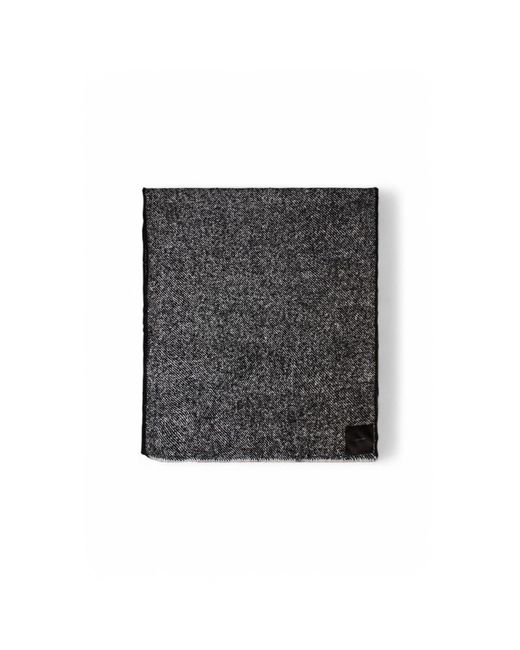 Calvin Klein Gray Black And White Polyester Scarf