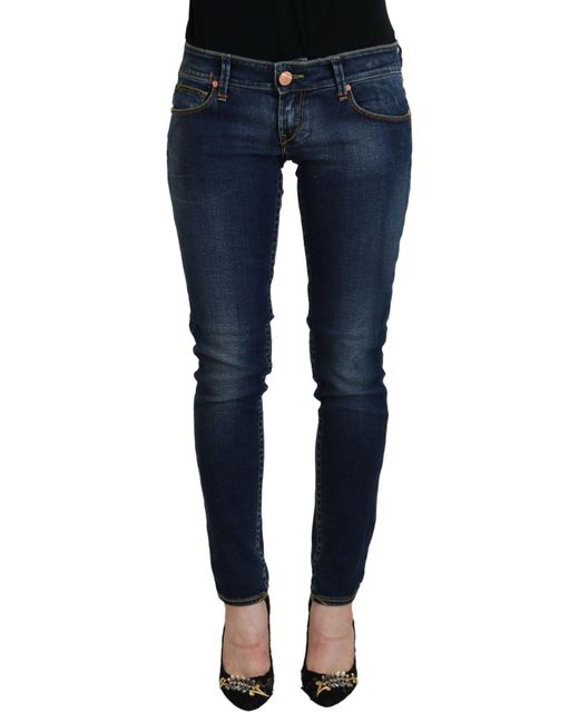 Acht Blue Chic Low Waist Skinny Denim