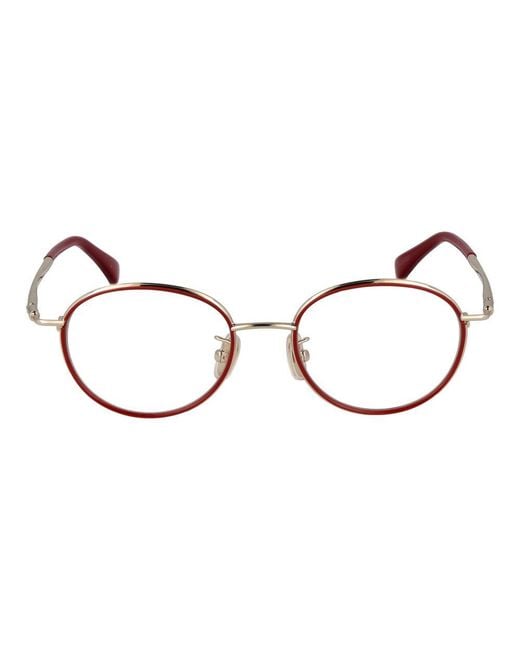 Max Mara Brown Multicolor Metal Glasses (frames)