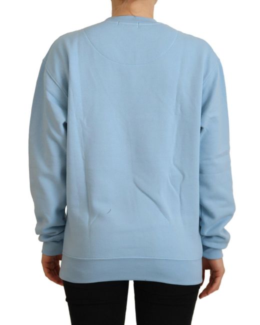 Philippe Model Blue Logo Printed Long Sleeves Sweater