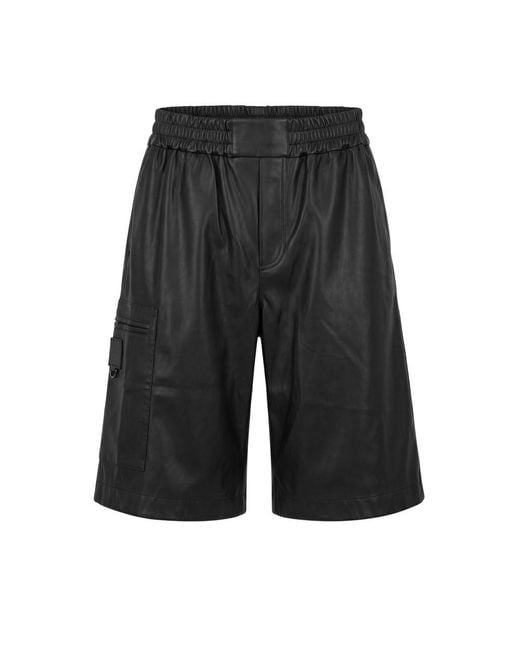 Trussardi Black Polyester Men Shorts for men