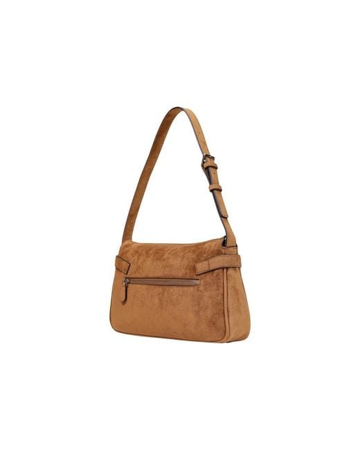 Guess Brown Polyester Handbag