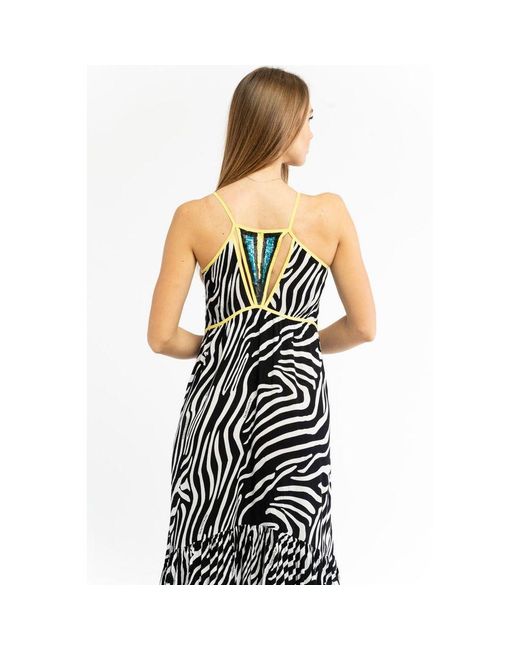 Patrizia Pepe Metallic Viscose Casual Dress