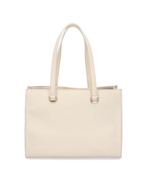 Love Moschino Natural Chic Faux Leather Shopper Tote