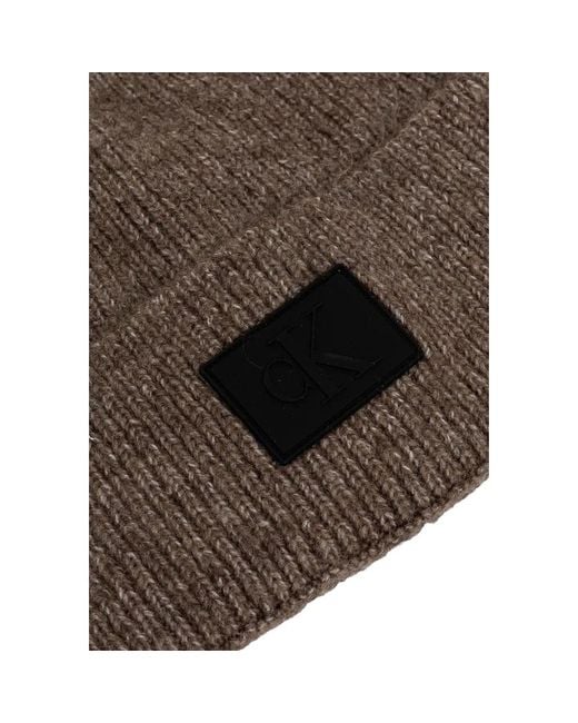 Calvin Klein Brown Marabou Cap (baseball Hat) for men