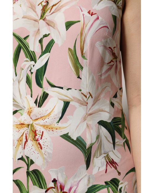 Dolce & Gabbana Natural Multicolor Floral Print Round Neck Tank Top for men