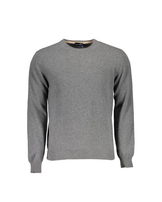 Harmont & Blaine Gray Wool Sweater for men