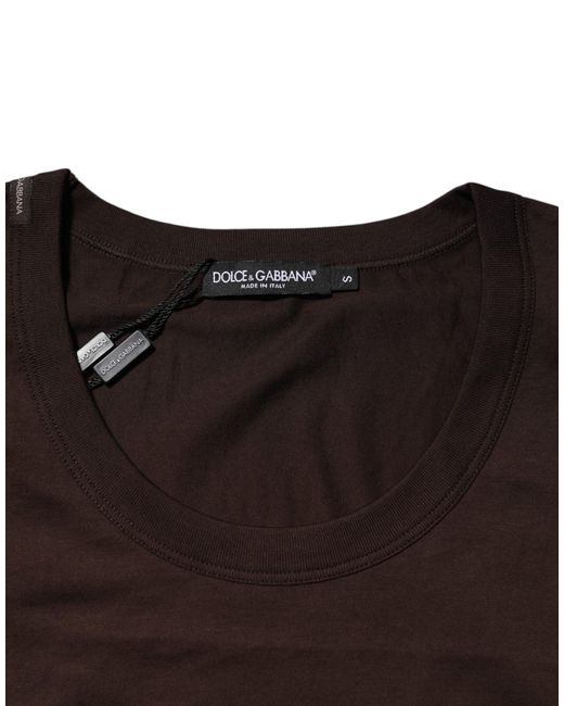 Dolce & Gabbana Black Crew Neck Sleeveless Tank Top for men