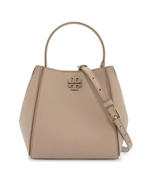 Tory Burch Natural Mcgraw Bucket Bag