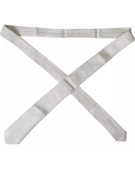 Dolce & Gabbana Gray Textured Skinny Tie for men