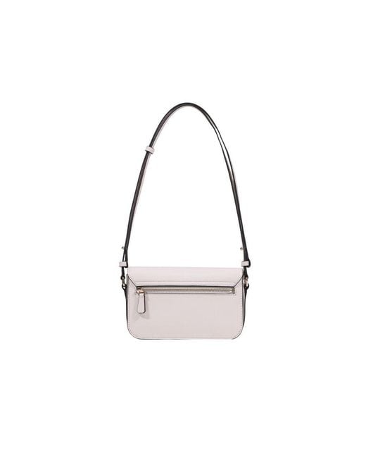 Guess White Pink Polyethylene Handbag