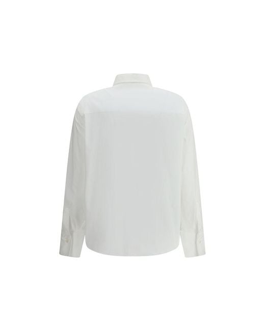 Brunello Cucinelli White Cotton Dress Shirt