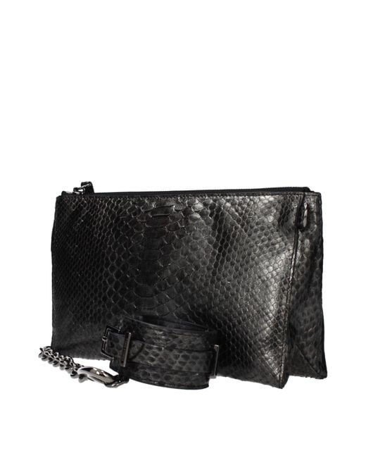 Tom Ford Black Gray Skin Handbag