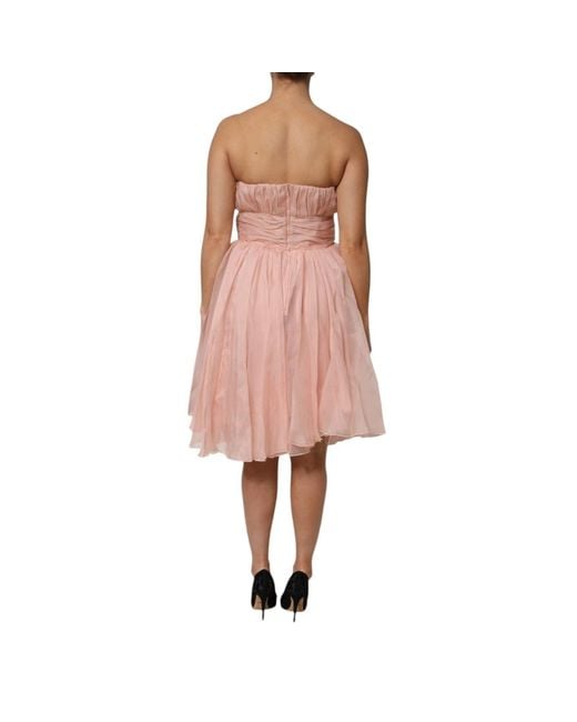 Dolce & Gabbana Pink Silk Chiffon A
