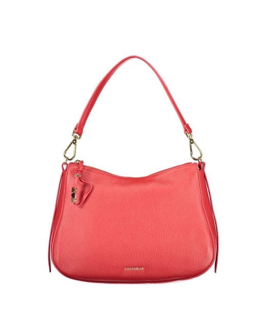 Coccinelle Red Leather Handbag