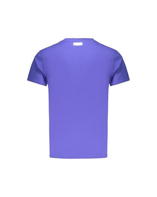 Bikkembergs Purple Blue Cotton Men's T for men