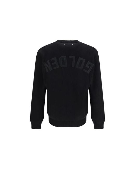Golden Goose Deluxe Brand Black Cotton Sweatshirt for men