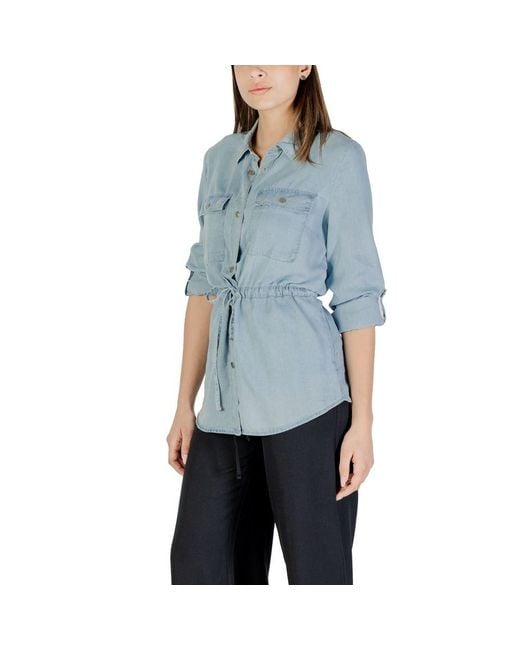 ONLY Blue Tencel Shirt