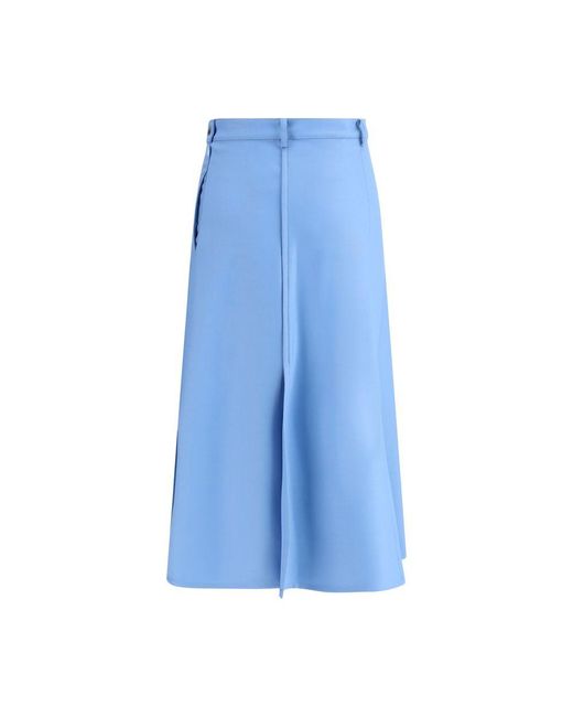 Crida Milano Blue Seville Midi Skirt