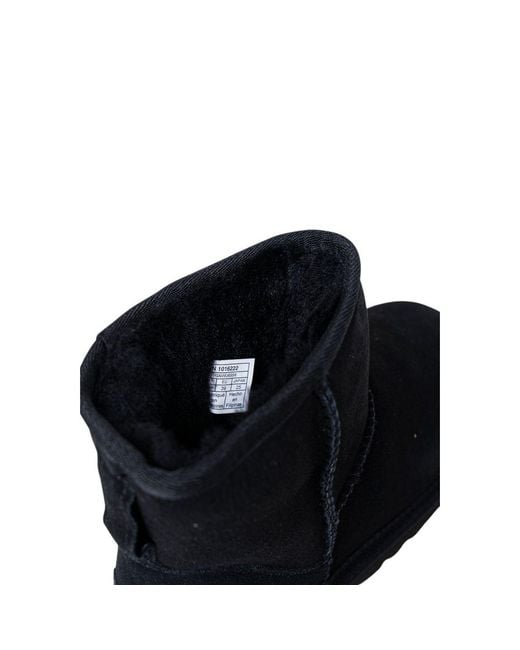 Ugg Blue Black Suede Leather Ankle Boots