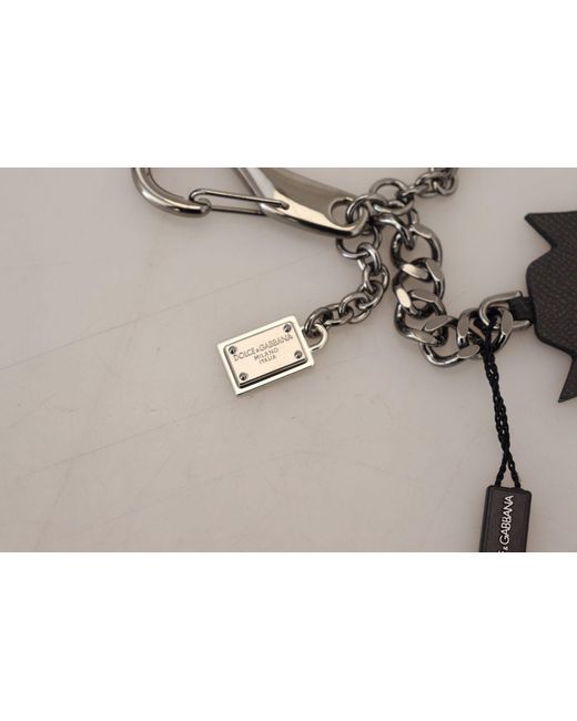 Dolce & Gabbana Black Elegant And Designer Keychain for men