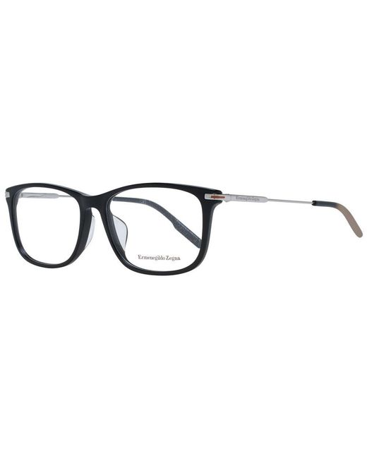Zegna Black Plastic Glasses (Frames) for men