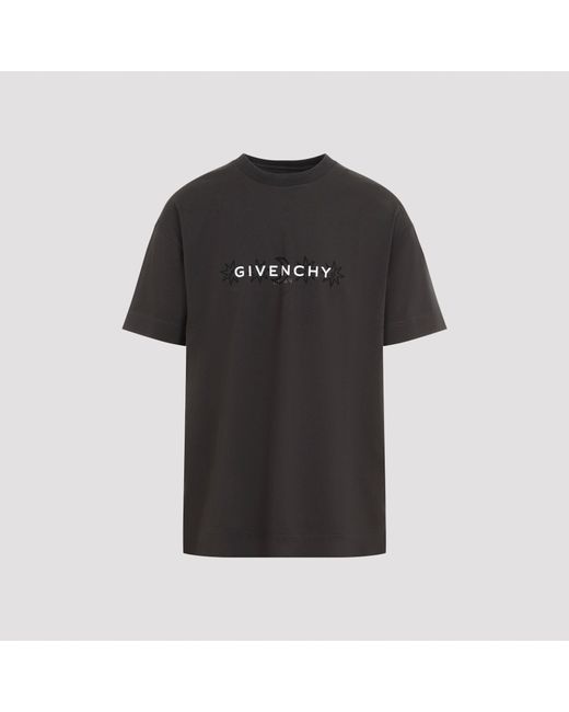 Givenchy Natural Black Short Sleeves Cotton T for men