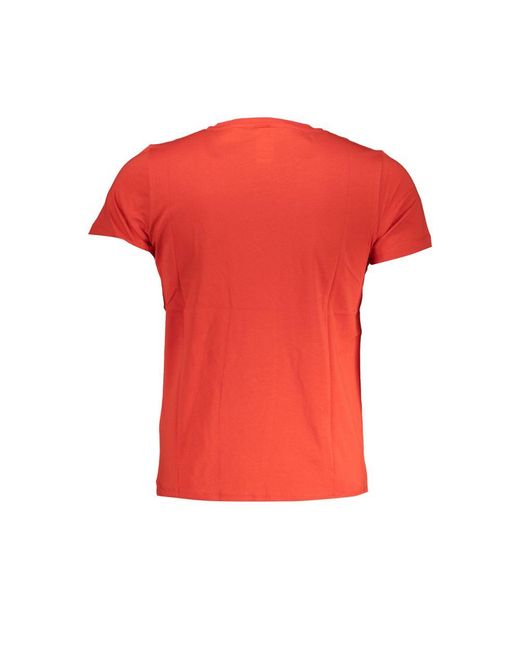 K-Way Red Cotton T-Shirt for men