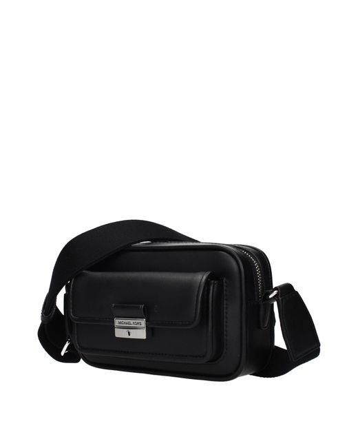 Michael Kors Black Bradshaw Crossbody Bag Leather
