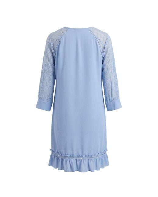Trussardi Blue Polyester Dress